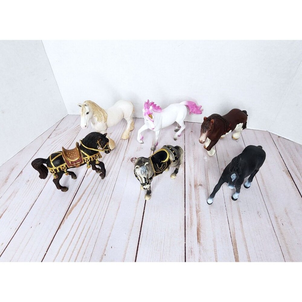 Schleich Horse Unicorn Figure Toy Lot Bundle of 6